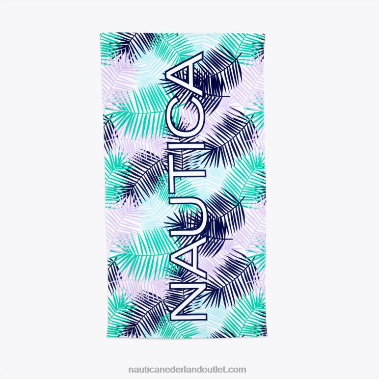 strandhanddoek met palmprintlogo meerdere kinderen Nautica 0828F896 Heren