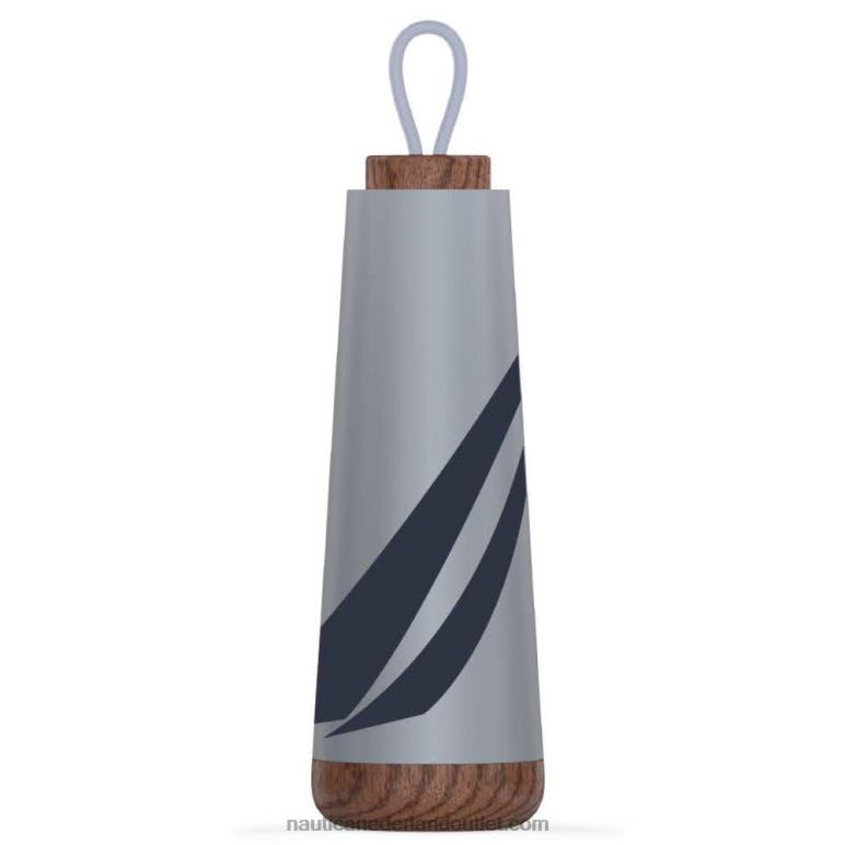 j-class waterfles van roestvrij staal en acaciahout grijze heide Nautica 0828F923 Heren