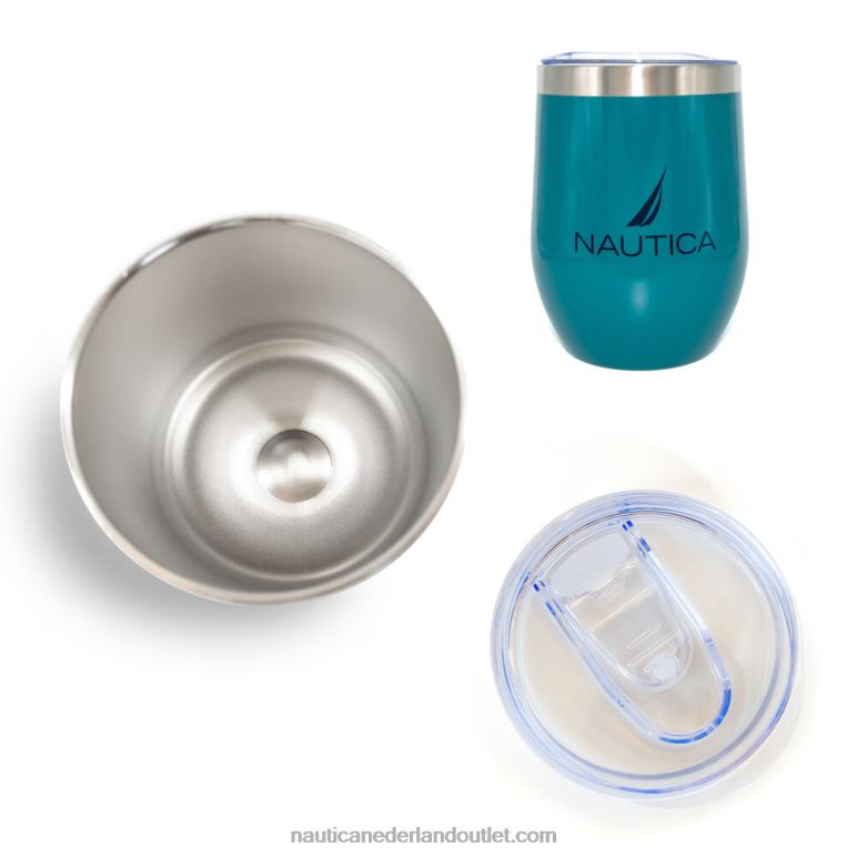 logo dubbelwandige RVS korte drinkbeker multi Nautica 0828F252 Heren