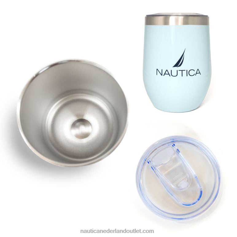 logo dubbelwandige RVS korte drinkbeker multi Nautica 0828F267 Heren