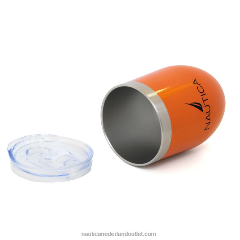 logo dubbelwandige RVS korte drinkbeker multi Nautica 0828F279 Heren