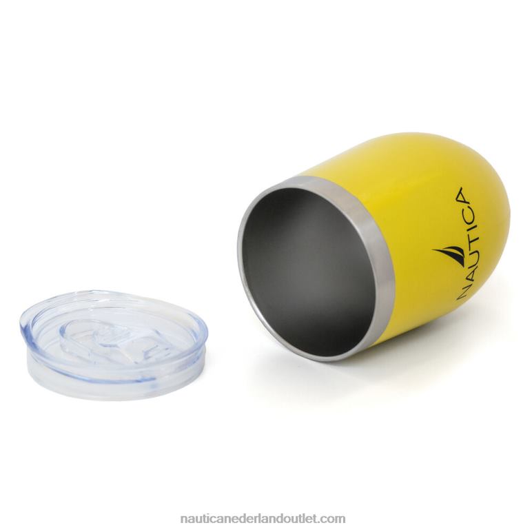 logo dubbelwandige RVS korte drinkbeker multi Nautica 0828F335 Heren