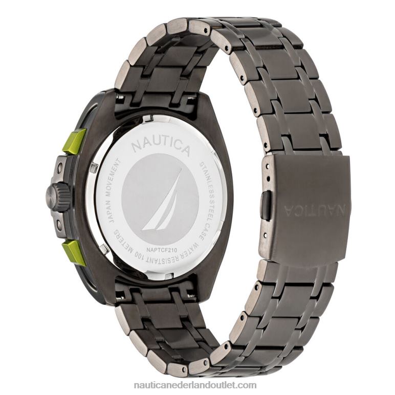 Tin Can Bay roestvrijstalen chronograaf horloge multi Nautica 0828F98 Heren