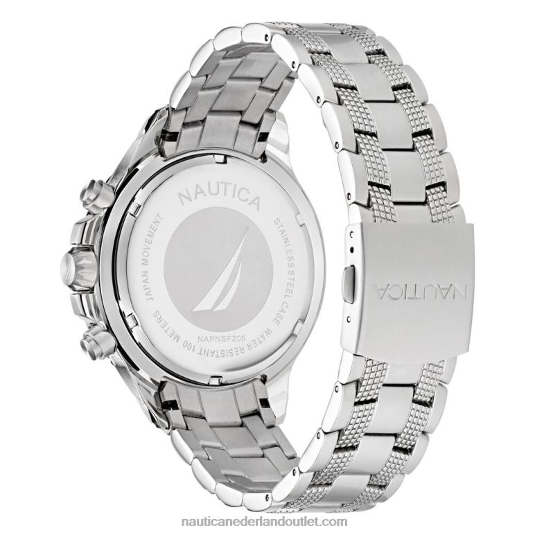 eerste roestvrijstalen en siliconen horlogebox set multi Nautica 0828F269 Heren