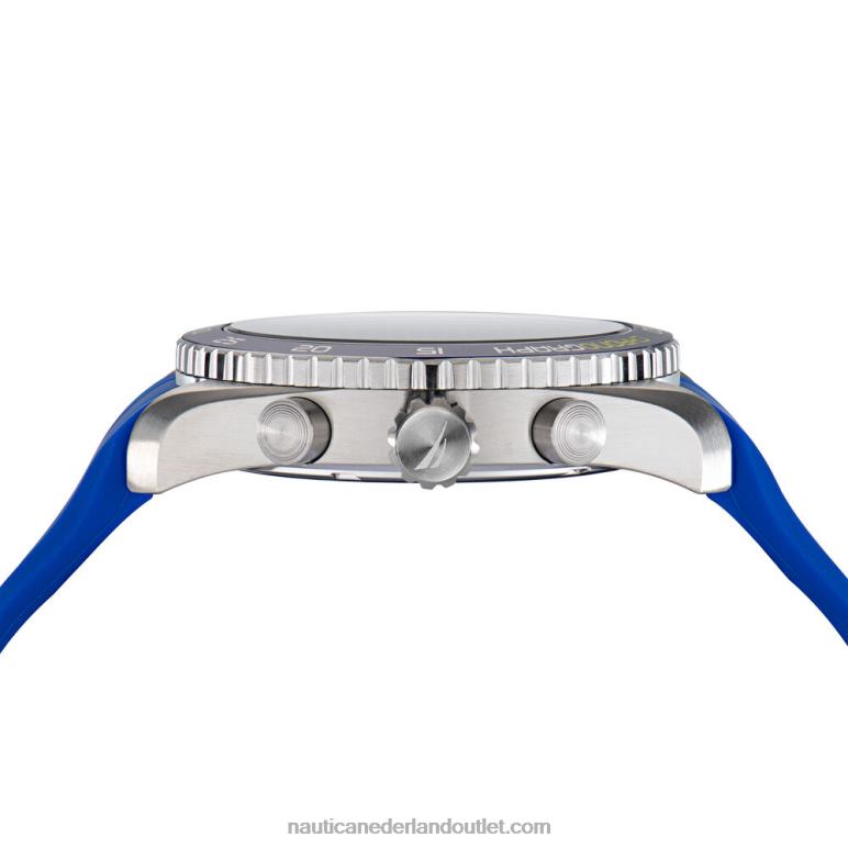 key biscane siliconen chronograaf horloge multi Nautica 0828F347 Heren