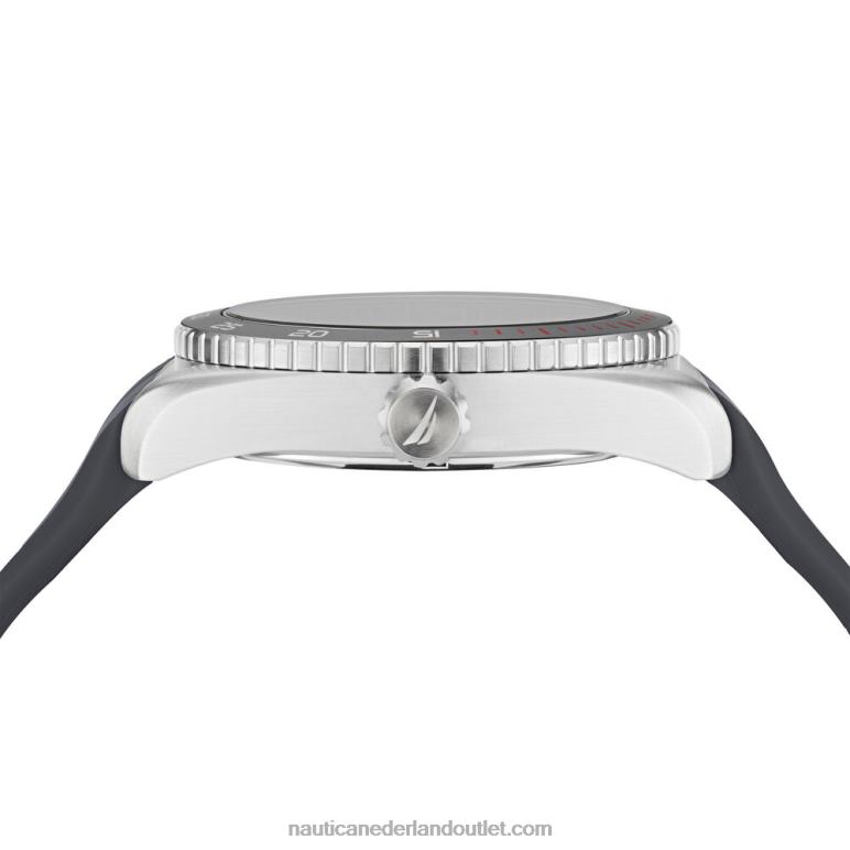 key biscane siliconen horloge met 3 wijzers multi Nautica 0828F339 Heren