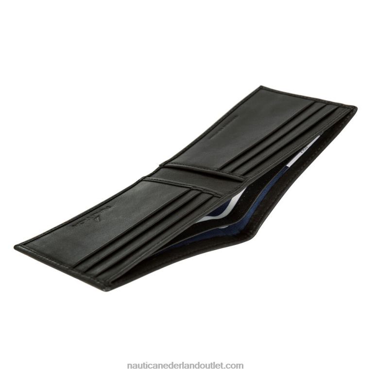 j-class lederen portemonnee zwart Nautica 0828F210 Heren