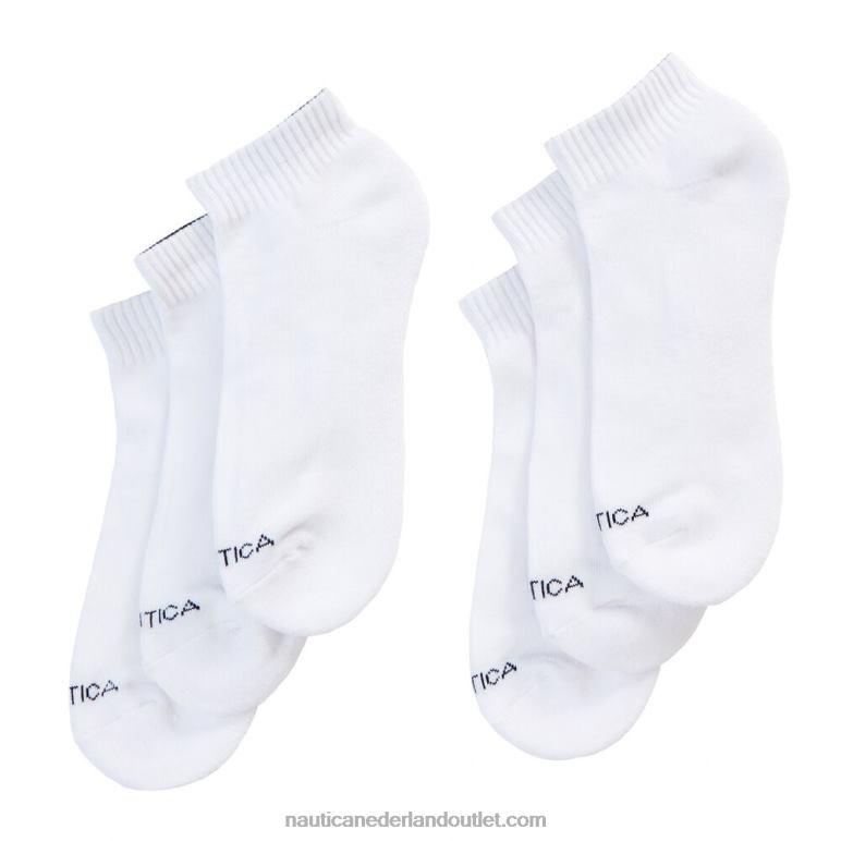 atletische core quarter sokken 6-pack duif Nautica 0828F58 Heren