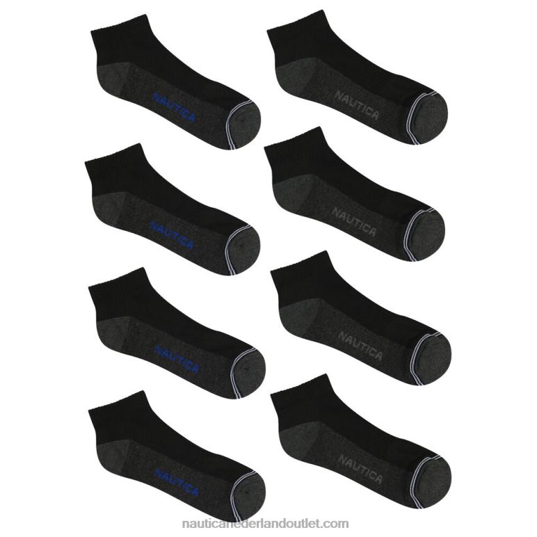 atletische core quarter sokken 8-pack multi Nautica 0828F148 Heren