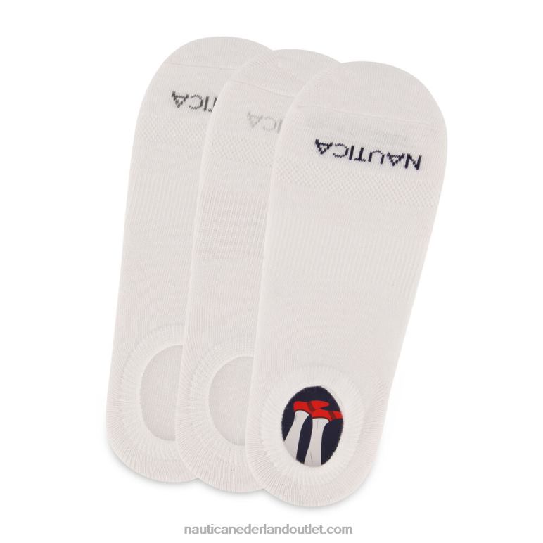 sokken met elastische voering met logo 6-pack zwart Nautica 0828F67 Heren