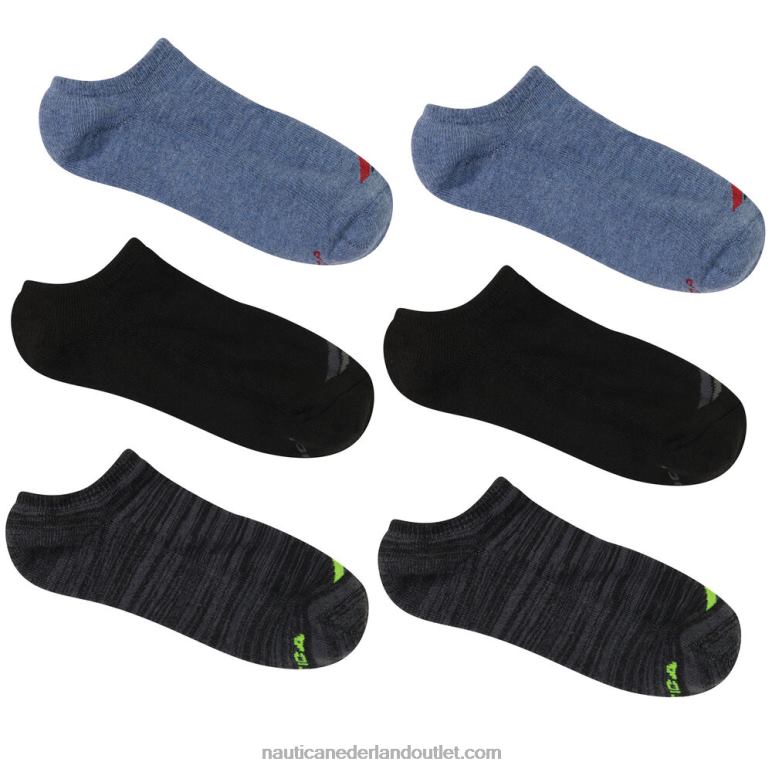 stretch liner sokken 6-pack multi Nautica 0828F85 Heren