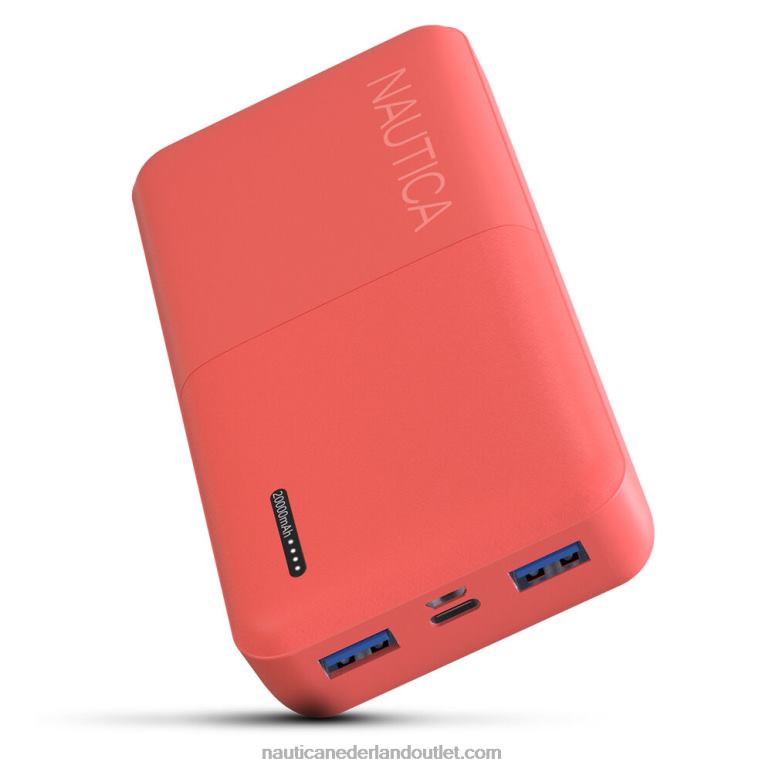 20000 mah snelle draagbare oplader nautica rood/oranje Nautica 0828F256 Heren
