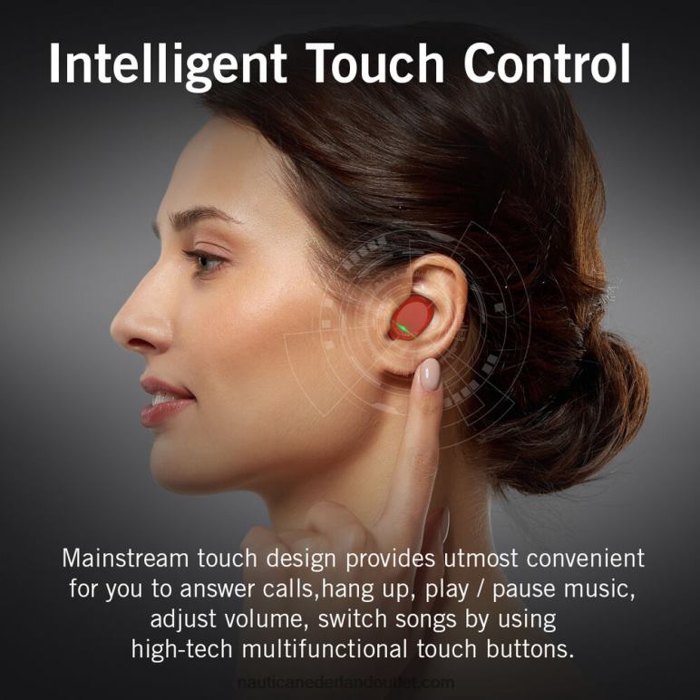 t120 echte draadloze oordopjes met oplaadetui lichtblauw Nautica 0828F285 Heren