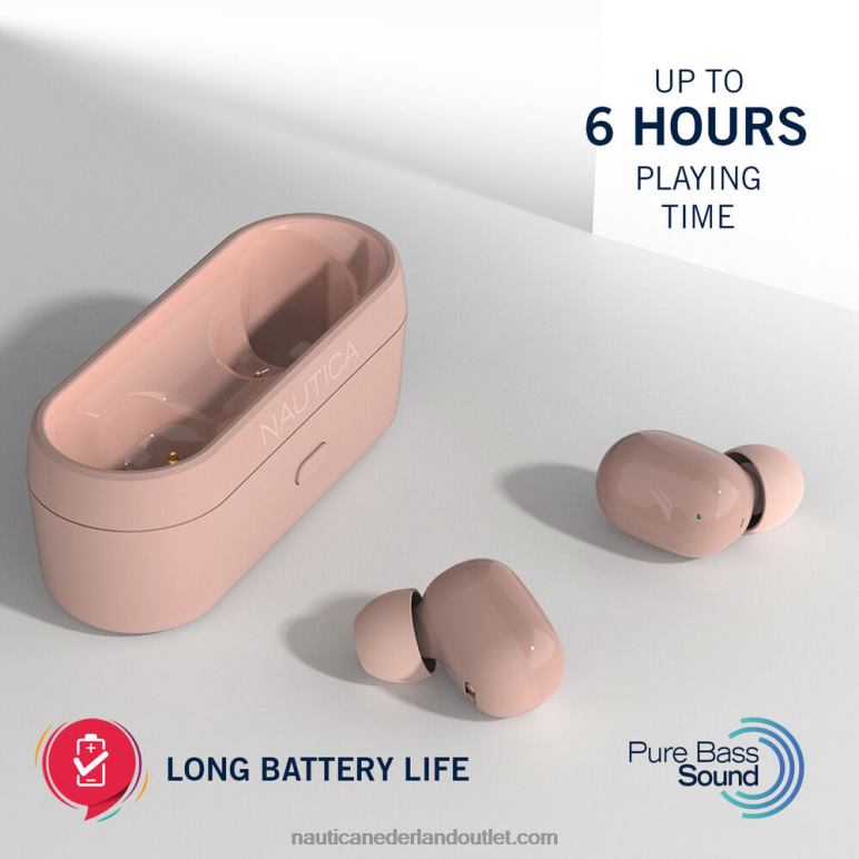 t3000 echte draadloze oordopjes met oplaadetui werkhemd blauw Nautica 0828F928 Heren