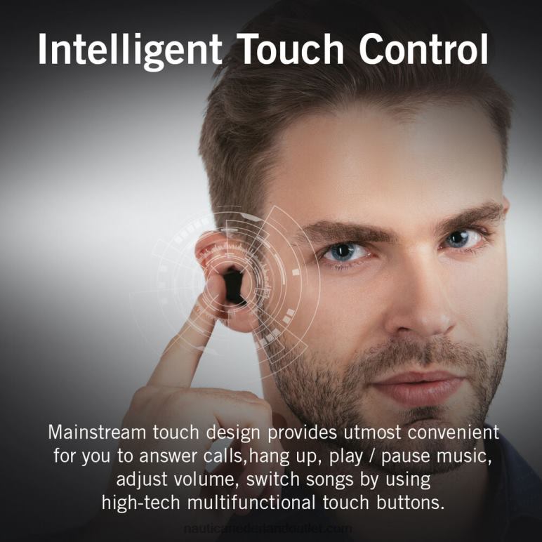 t3000 echte draadloze oordopjes met oplaadetui werkhemd blauw Nautica 0828F928 Heren