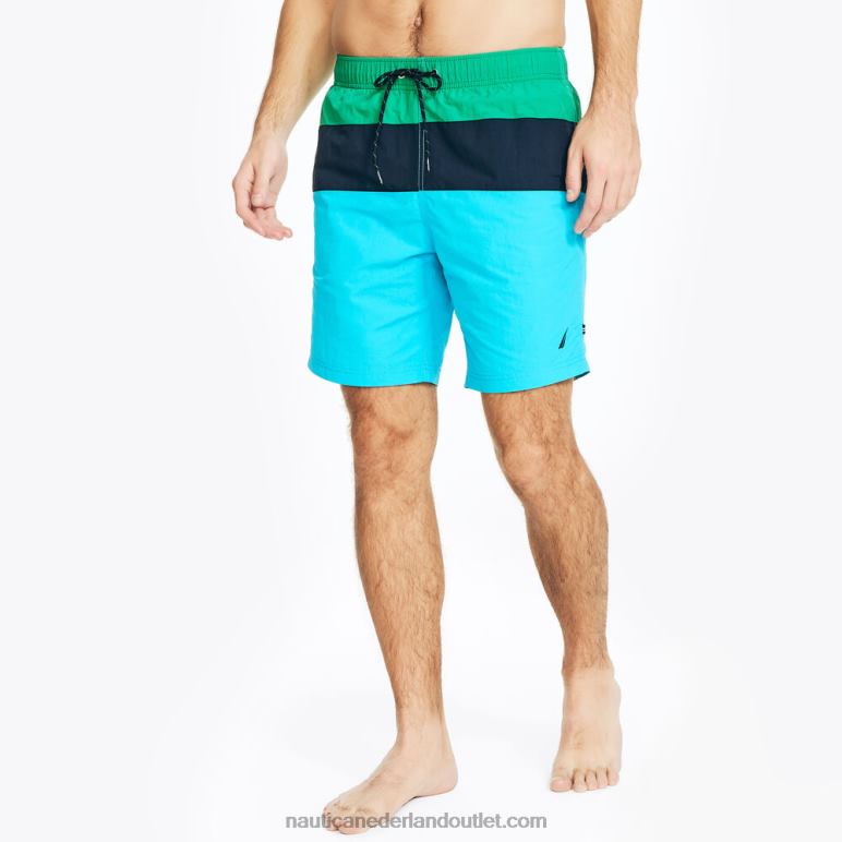 20 cm tri-block sneldrogende zwembroek donkere dille Nautica 0828F586 Heren