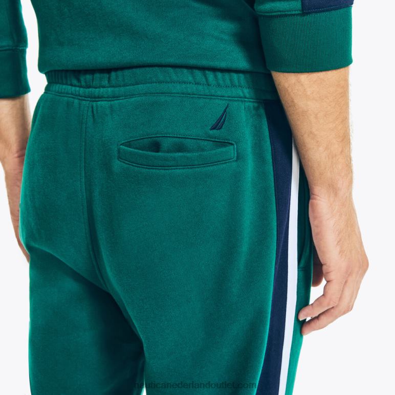 big & tall duurzaam vervaardigde colorblock broek kosmische varen Nautica 0828F608 Heren