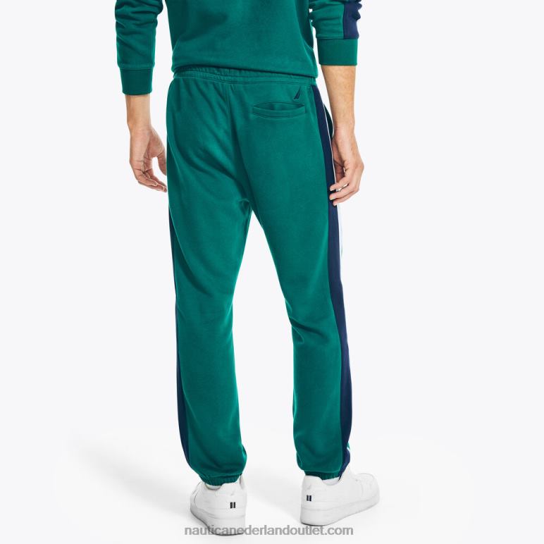 big & tall duurzaam vervaardigde colorblock broek kosmische varen Nautica 0828F608 Heren