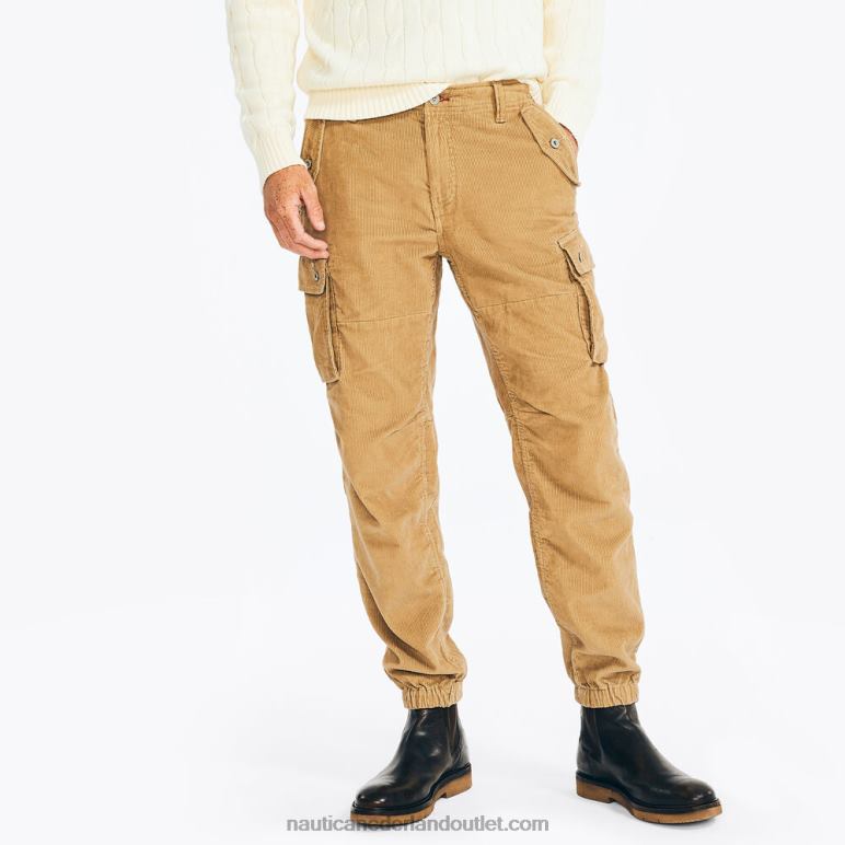 corduroy cargo-joggingbroek toscaanse kleur Nautica 0828F637 Heren