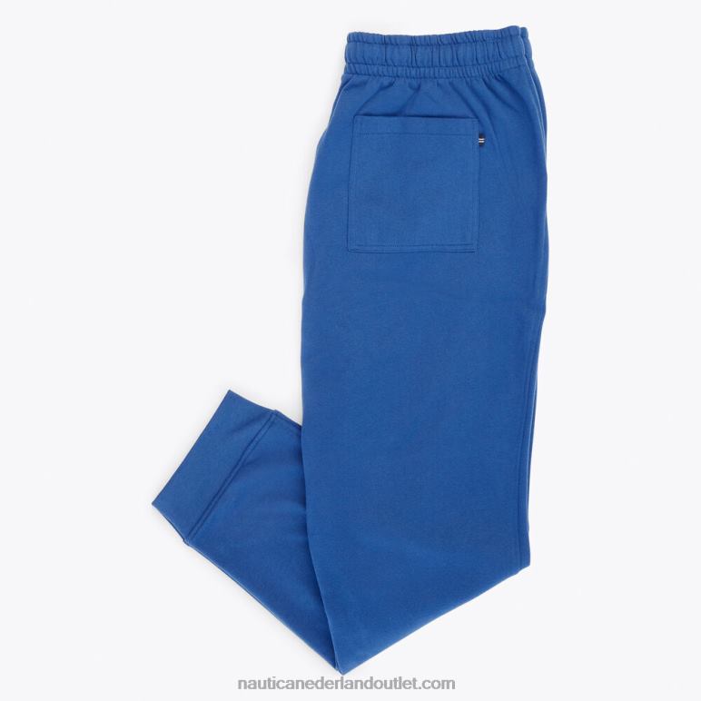 grote en lange joggingbroek van fleece windsurf blauw Nautica 0828F689 Heren