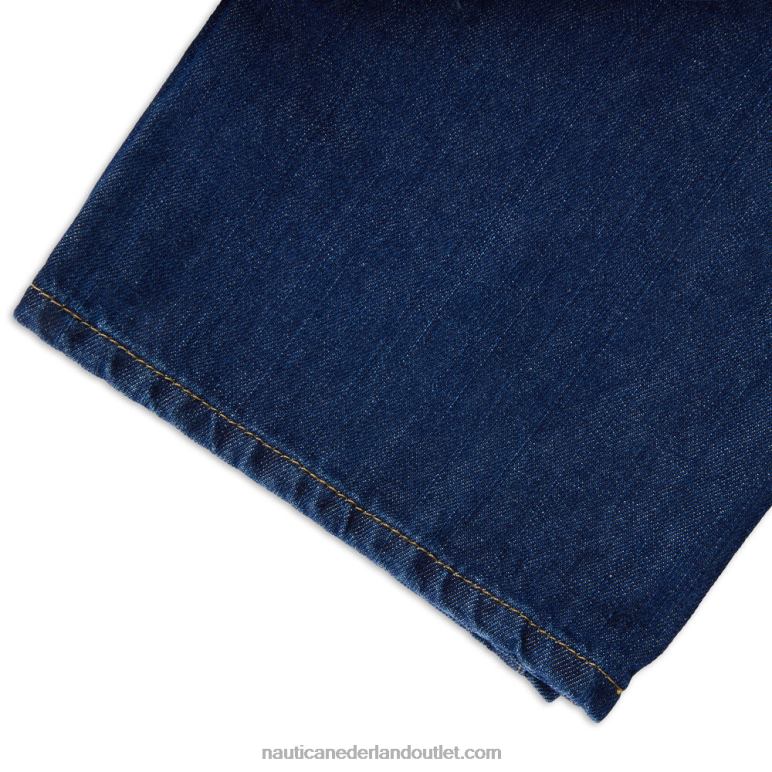 grote & lange straight-fit denim zinker blauwe denim wassing Nautica 0828F656 Heren