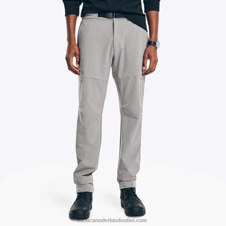 navtech slim-fit utilitybroek tin grijs Nautica 0828F43 Heren