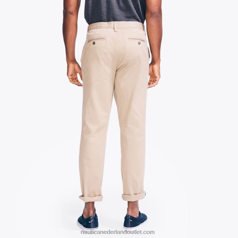 twill broek met klassieke pasvorm echt kaki Nautica 0828F33 Heren