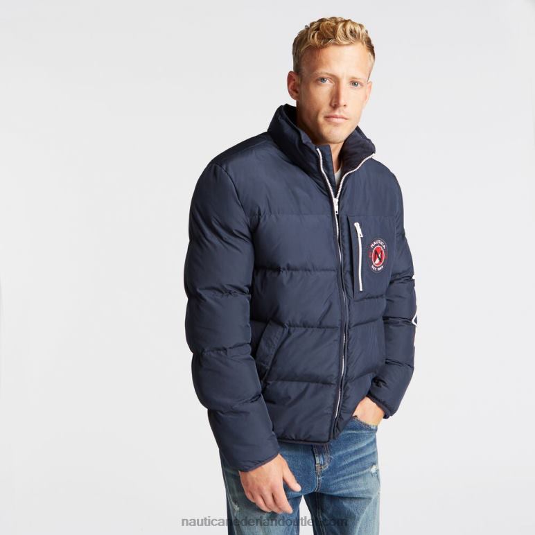 grote en hoge tempasphere waterbestendige puffer marine Nautica 0828F713 Heren
