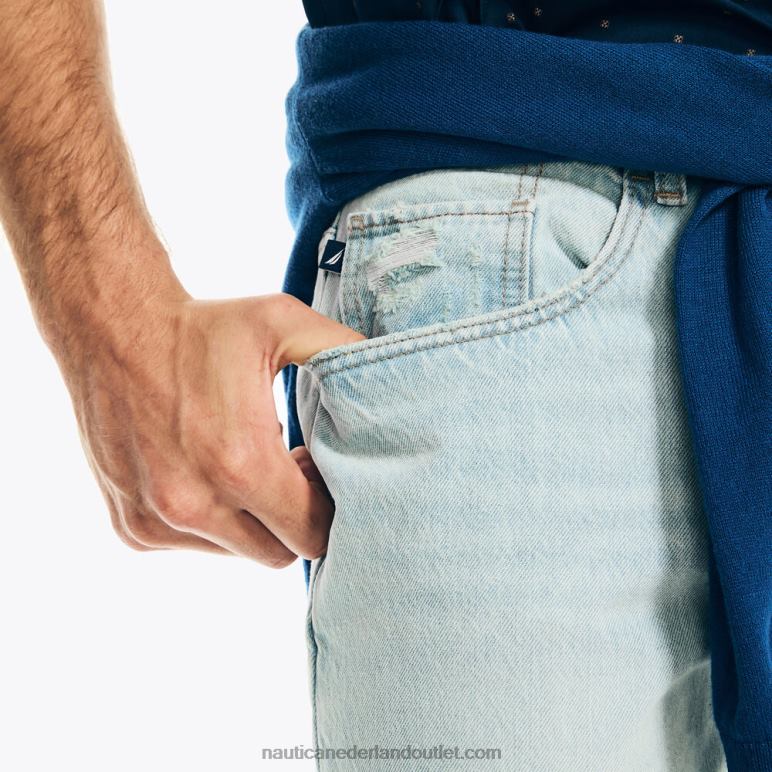 originele relaxte denim diepe duik wassen Nautica 0828F655 Heren