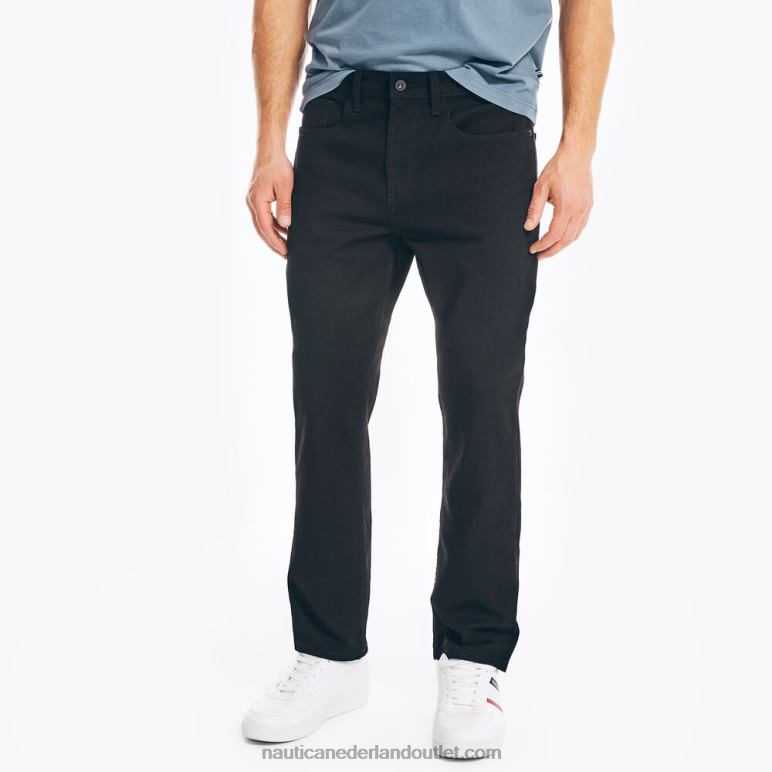 spijkerbroek met rechte pasvorm zwarte inkt wassen Nautica 0828F29 Heren