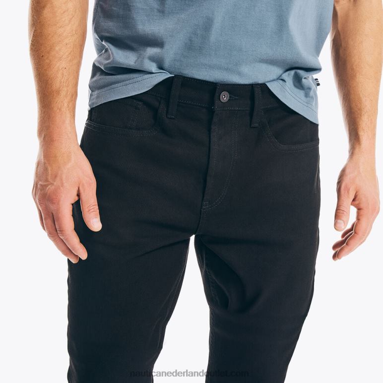 spijkerbroek met rechte pasvorm zwarte inkt wassen Nautica 0828F29 Heren