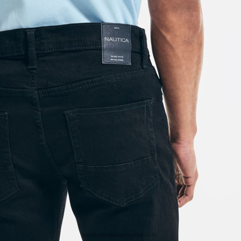 spijkerbroek met rechte pasvorm zwarte inkt wassen Nautica 0828F29 Heren