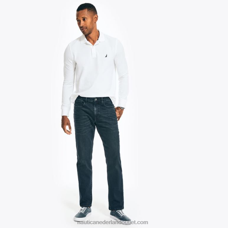 vintage rechte stretchdenim nieuw zwart Nautica 0828F39 Heren