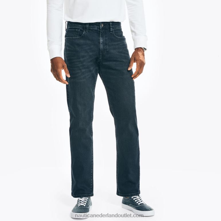 vintage rechte stretchdenim nieuw zwart Nautica 0828F39 Heren