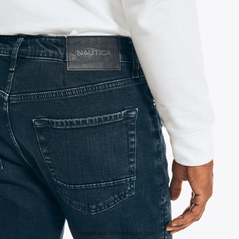 vintage rechte stretchdenim nieuw zwart Nautica 0828F39 Heren
