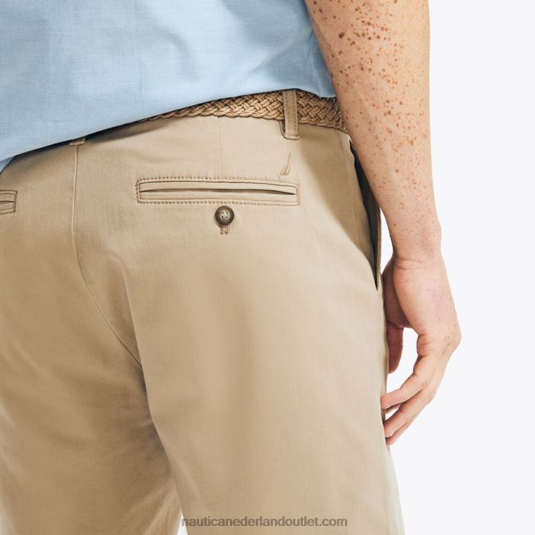 10 \"stretch kort echt kaki Nautica 0828F2 Heren