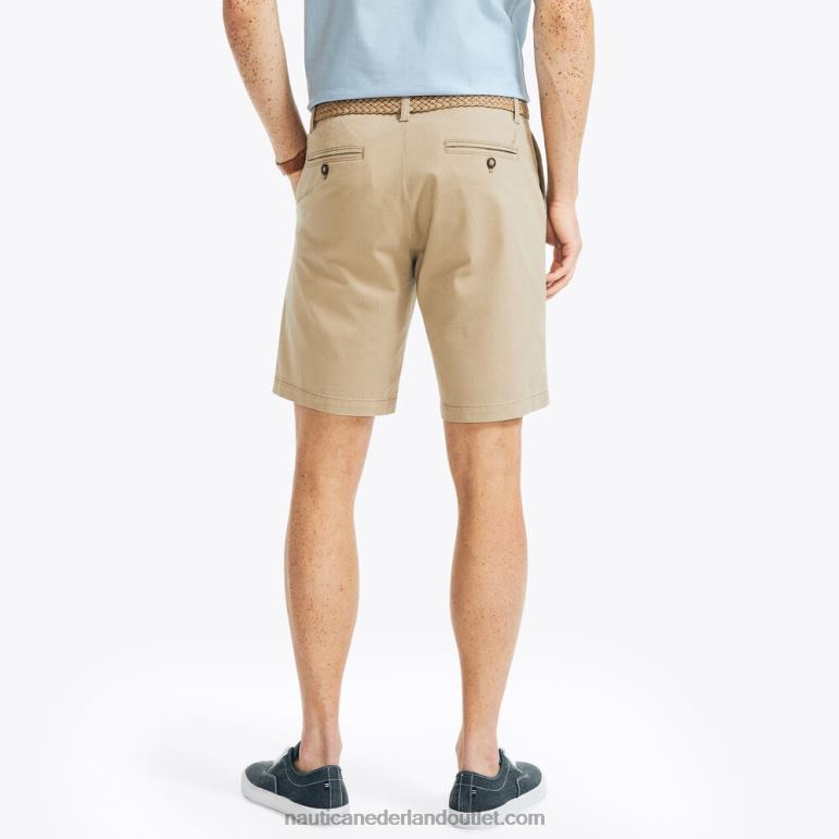 10 \"stretch kort echt kaki Nautica 0828F2 Heren