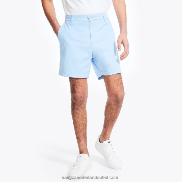 6" dek kort azuur blauw Nautica 0828F556 Heren