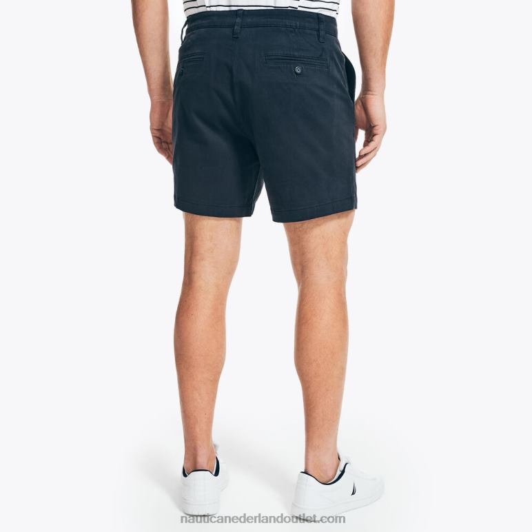 6 \"stretch kort echte marine Nautica 0828F9 Heren