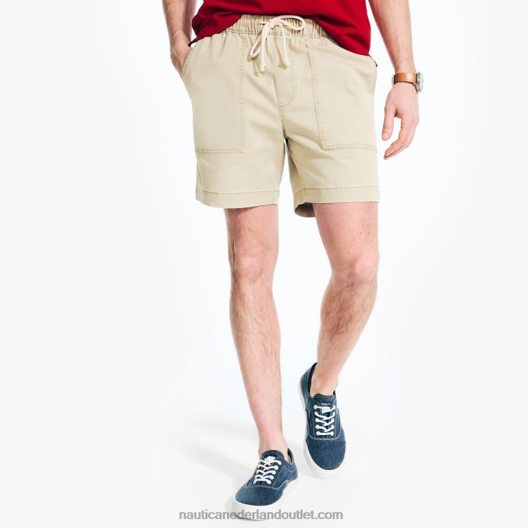 7\" pull-on boardwalk short militaire kleur Nautica 0828F263 Heren