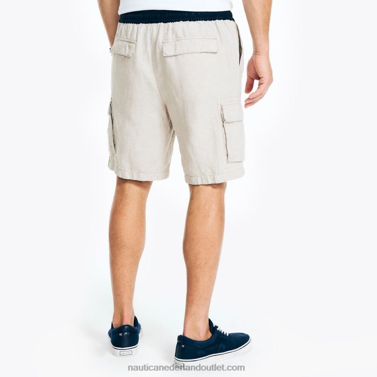 8,5\" pull-on cargo short echt kaki Nautica 0828F425 Heren