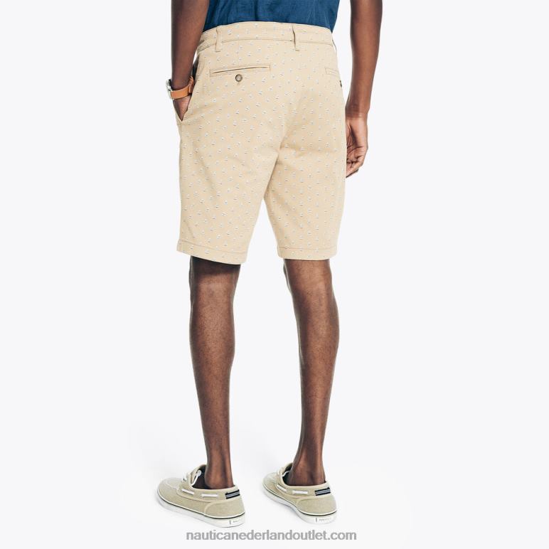 9,5\" bedrukt deck kort toscaanse kleur Nautica 0828F234 Heren