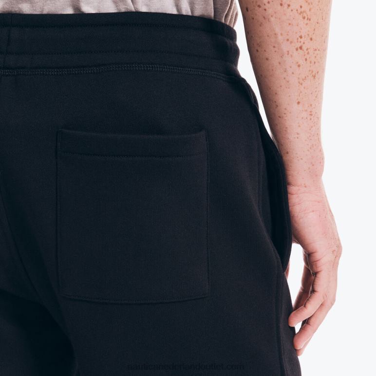 9\'\' j-class fleece short echt zwart Nautica 0828F640 Heren