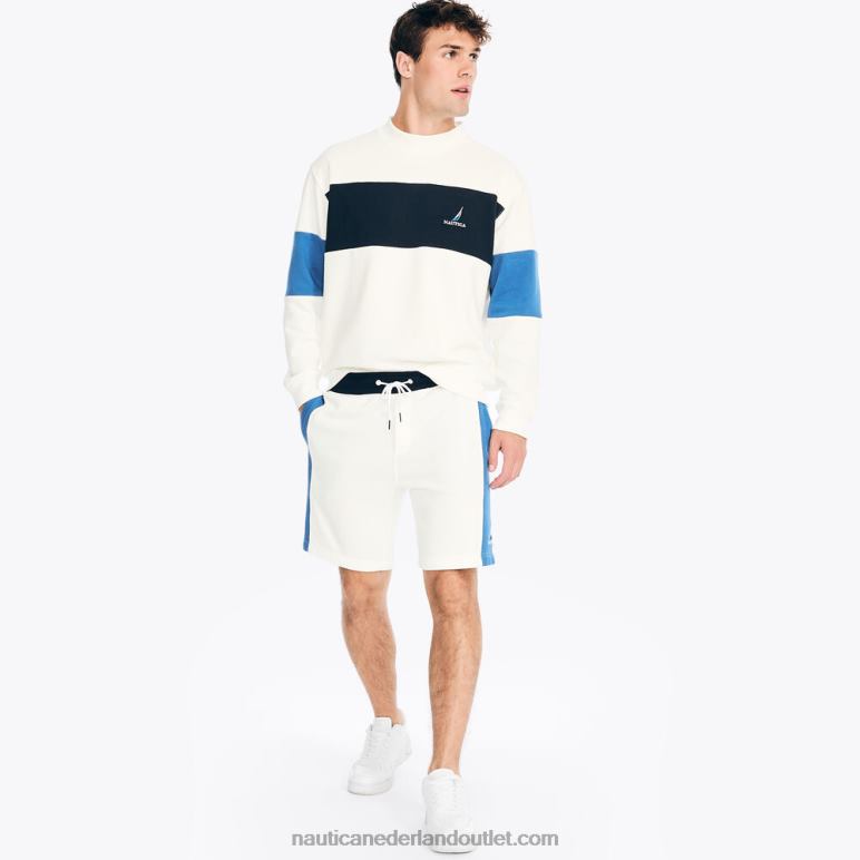 9 \"kleurenblok short zeil wit Nautica 0828F180 Heren