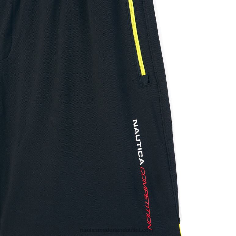 big & tall duurzaam vervaardigde wedstrijd 9 \"colorblock short echt zwart Nautica 0828F495 Heren