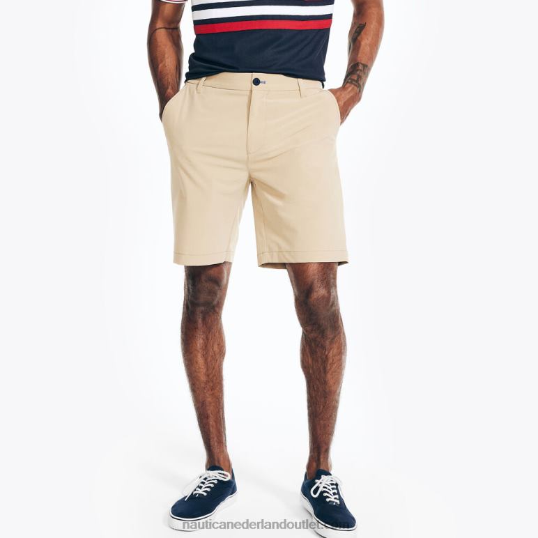 big & tall navtech short met platte voorkant militaire kleur Nautica 0828F382 Heren