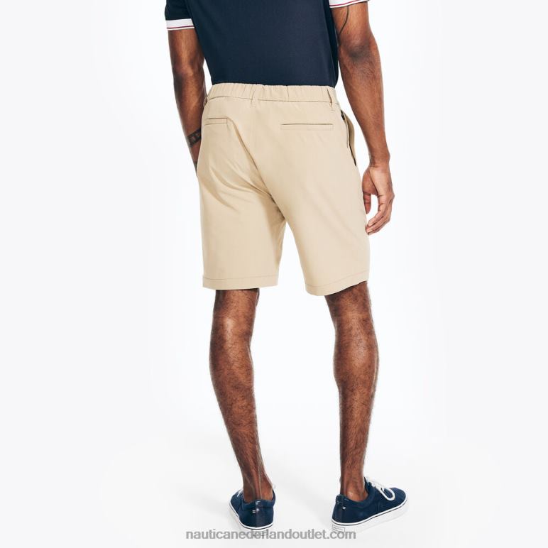 big & tall navtech short met platte voorkant militaire kleur Nautica 0828F382 Heren