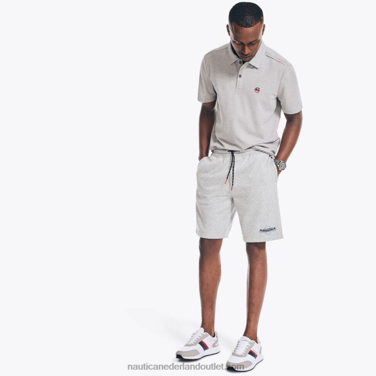 competitie duurzaam vervaardigde 9 \"fleece short grijze heide Nautica 0828F223 Heren