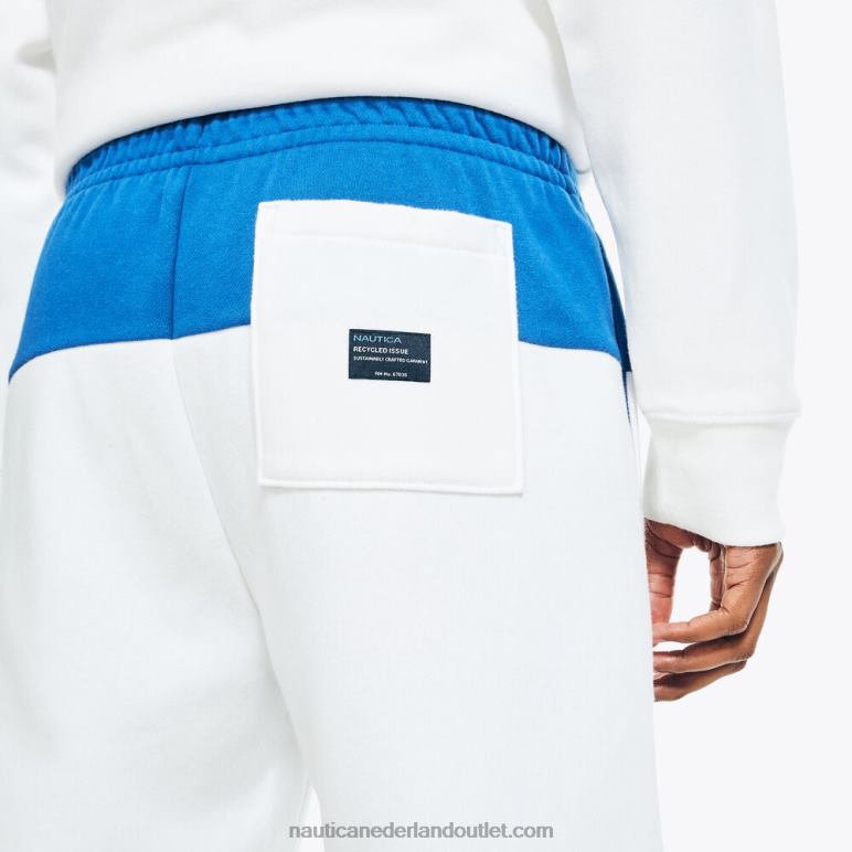 duurzaam vervaardigde 9 \"colorblock short zeil wit Nautica 0828F104 Heren