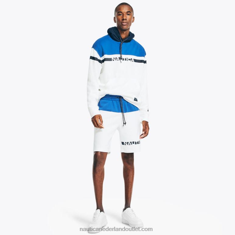 duurzaam vervaardigde 9 \"colorblock short zeil wit Nautica 0828F104 Heren